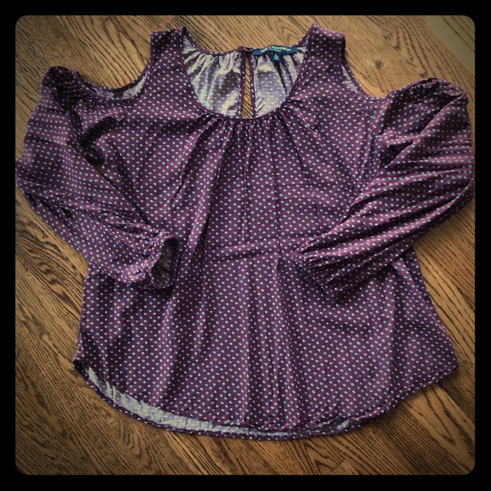 One Clothing-dot print blouse